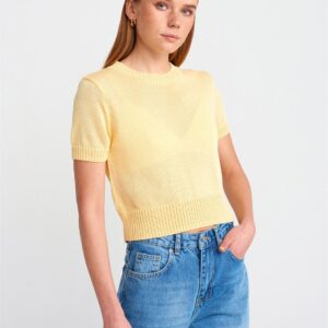 Crew Neck Fine Blouse