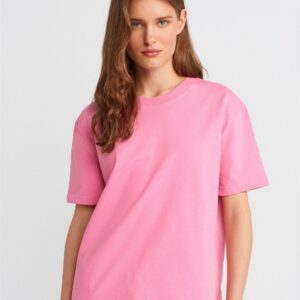 Decorative Stitched Crew Neck Tshirt