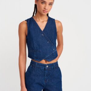 71810 Short Shorts-Blue With Side Pocket